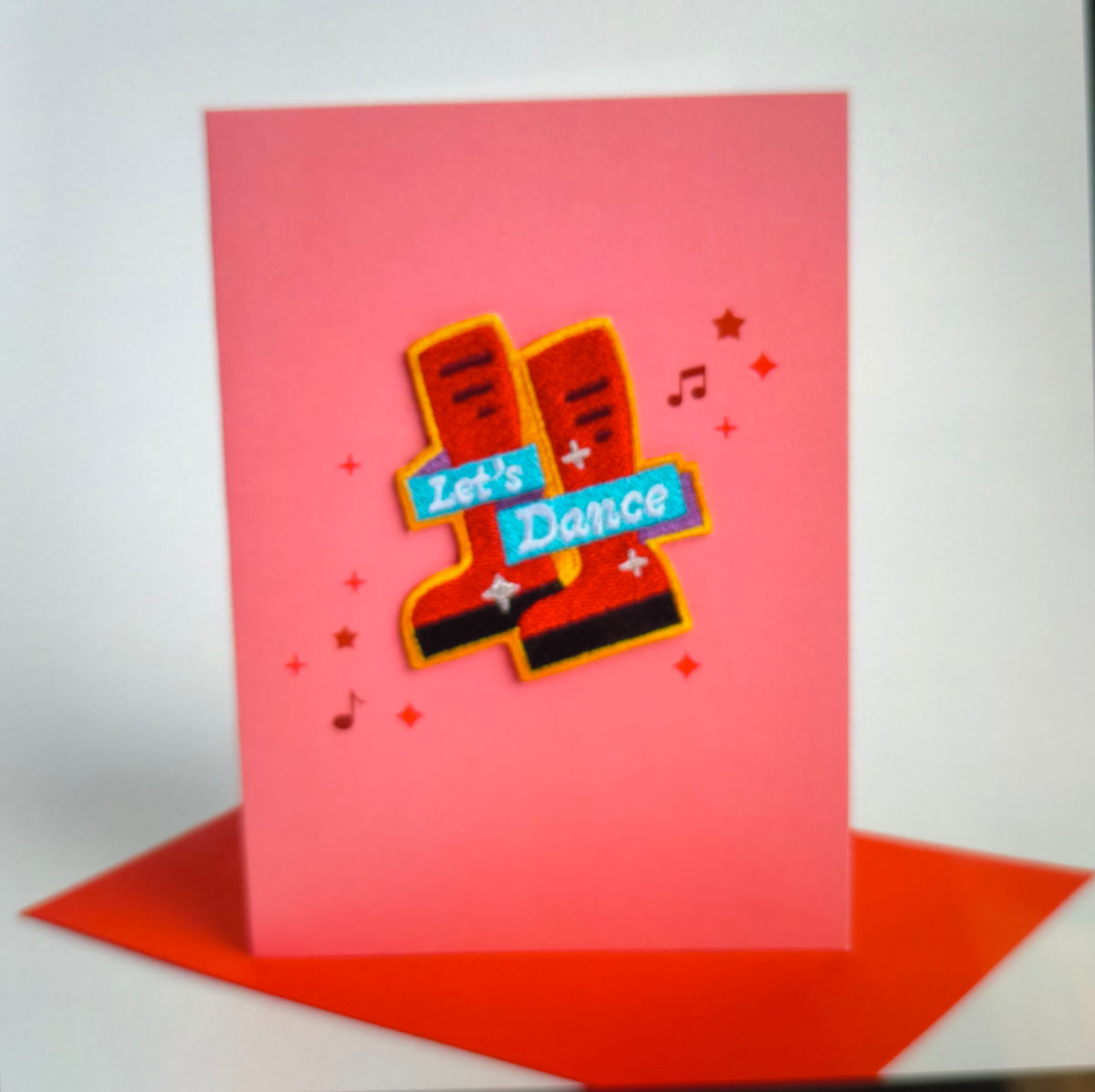 Let's Dance Birthday Card with Patch